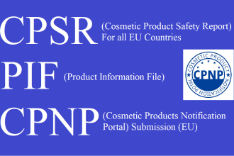write cpsr, pif, msds, sds, toxicology report, product label