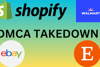 remove stolen products from shopify  ebay etsy and aliexpress under dmca