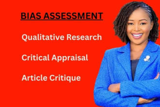 perform risk of bias assessment of research articles, critical appraisal, essay