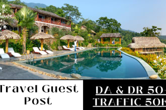do high quality travel guest post with authority backlinks