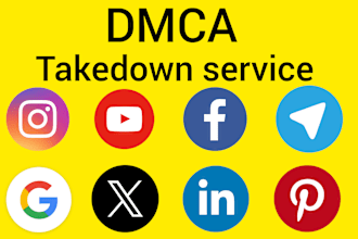 remove copyrighted content from instagram,google,telegram,youtube under dmca