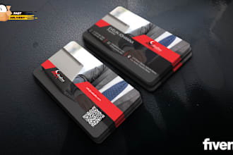 design professional business card with qr code