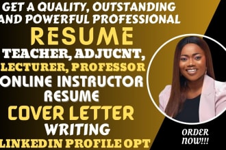 craft a professional teacher resume and cover letter