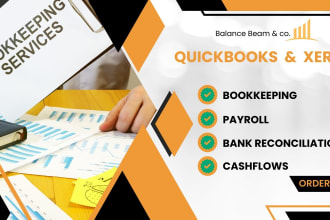 bookkeep and reconcile your accounting records using quickbooks xero wave sage