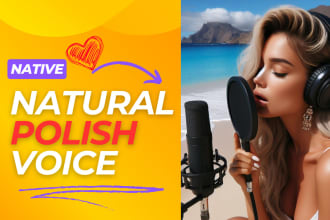 record natural polish native female voice over