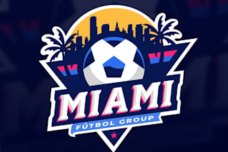 do outstanding sports soccer football baseball league logo for your team