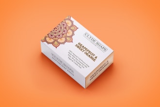 organic, cbd soap and bath bomb box labels sleeve wrap