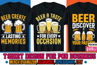 create custom bulk merch t shirt design for amazon
