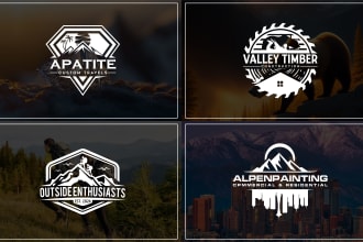 design travel adventure outdoor nature mountain camping logo