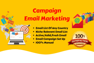 setup targeted niche and bulk email list for email marketing
