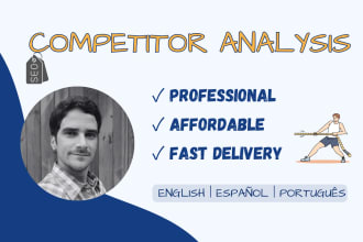 deliver a professional SEO competitor analysis report
