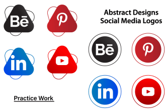 design unique, simple and modern custom icons set
