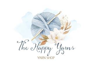 provide modern logo about handmade, crochet, knitting, needles, sewing and craft