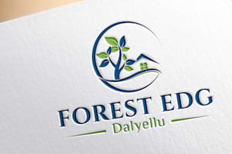 draw best quality landscape, lawn care, mowing and irrigation logo