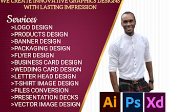 design, reform and amend any logo or graphic design idea