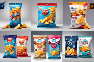 do customize chips label design and product pouch design