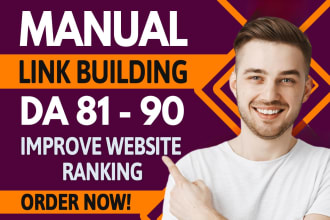 do high authority dofollow backlinks with da 80 to 90 using white hat SEO
