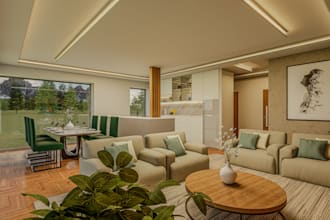 design, bedroom, bathroom, kitchen interior in 3d and render