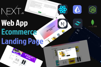 develop custom ecommerce shop web app using nextjs reactjs