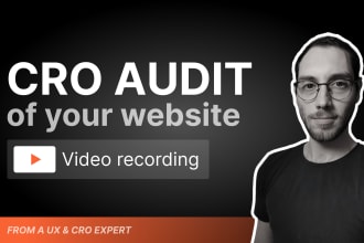 record a cro audit of your website to get you more clients