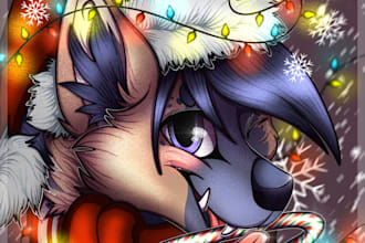 for your furry feral new year christmas cards gift