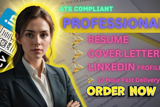 write professional resume and linkedin