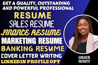 craft a sales resume, banking resume, financial, marketing resume
