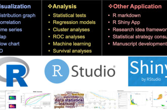 do r programming and coding, data visualization and analyses