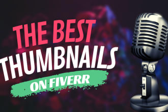 do simple, cheap and attractive youtube thumbnail design