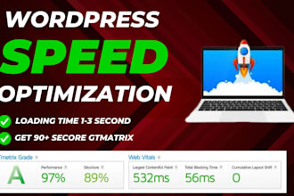 do speed optimization of wordpress website gtmetrix score