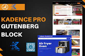 build website with gutenberg blocks and kadence block