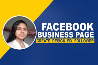 create facebook business page, setup, design and follower