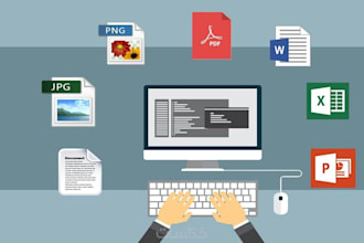 rewrite and convert documents from PDF or screenshots to word or excel formats