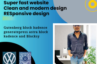 build wordpress website with block kadence generatepress