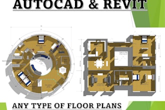 convert PDF to cad, draft blueprints, and provide autocad drafting services