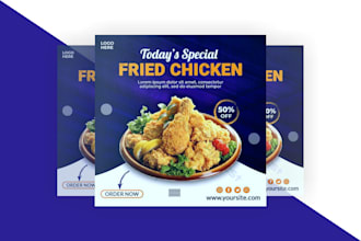design an amazing facebook and instagram flyer poster or advert design