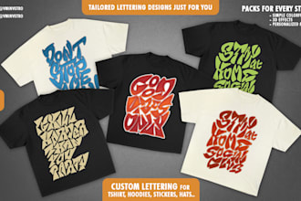 design custom hand lettering, logo tshirt