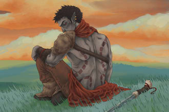 draw any kind of character design or concept art