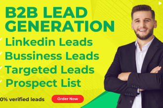 targeted b2b lead generation, business leads, targeted list, linkedin leads