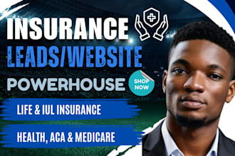 generate commercial life, iul, aca insurance leads health, life medicare website