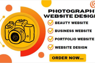 design photography website portfolio website wedding website with online booking
