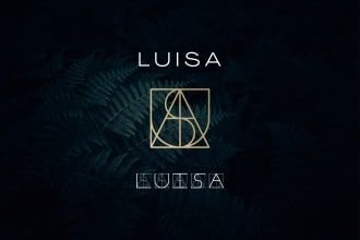 design name logo with name letters