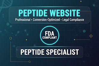 be your peptide website developer with fda compliance