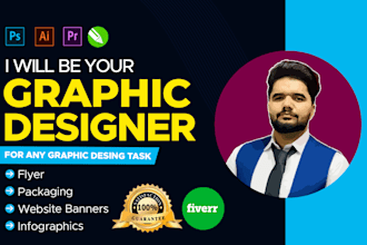 be your graphic designer for any custom designs task