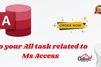 design microsoft access database, assignments and projects