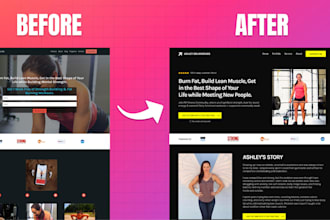 design or redesign website, homepage, landing page design with UX, cro