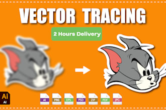 do vector tracing logo or image in adobe illustrator