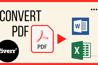 convert your pdf into word, excel editable text docs ocr