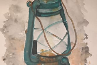 illustrate anything  in watercolor style