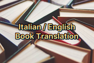 manually translate your book from english to italian